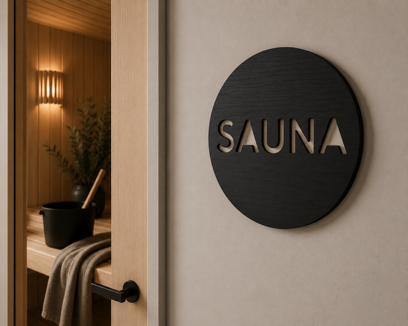 SAUNA - sign