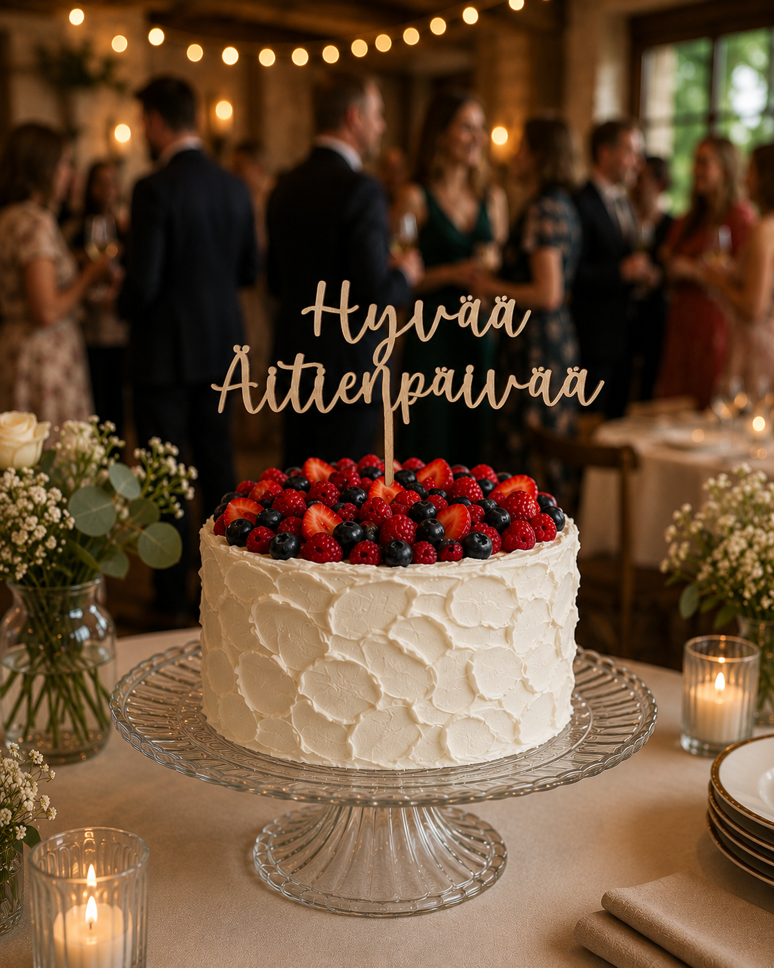 Kakkukoriste - hyvää äitienpäivää
