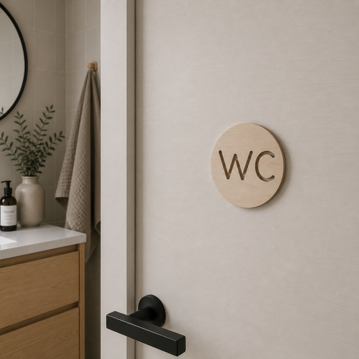 Toilet sign