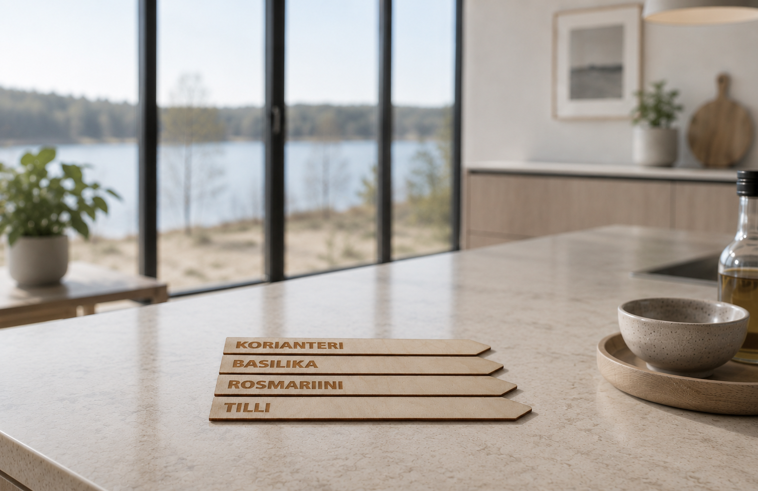 Herb stick engraved