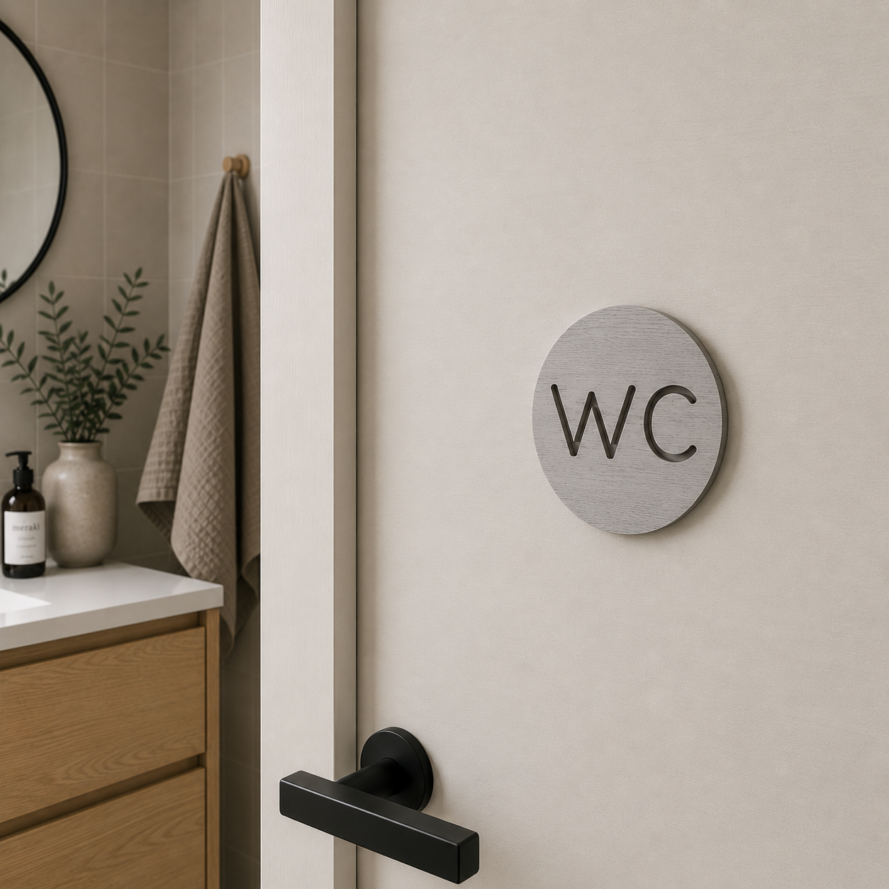 Toilet sign